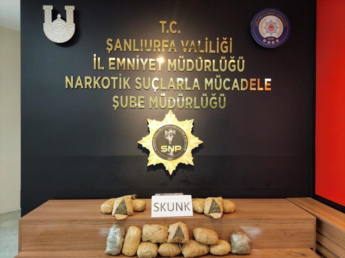 Şanlıurfa'da 4 kilo 450 gram sentetik uyuşturucu yakalandı