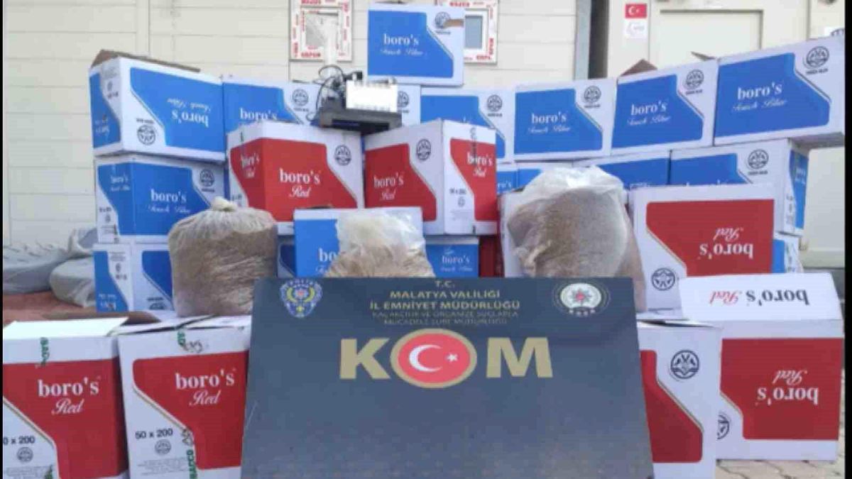 Malatya'da Binlerce Gümrük Kaçağı Makaron Ele Geçirildi