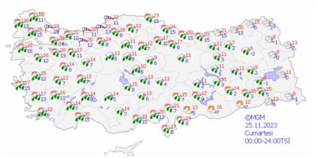 Meteoroloji'den 64 ilimize sarı ve turuncu kodlu uyarı