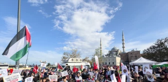 Saadet Partisinden İstanbul'da 'Çocuklarla Filistin'e Destek İçin Buluşuyoruz' eylemi