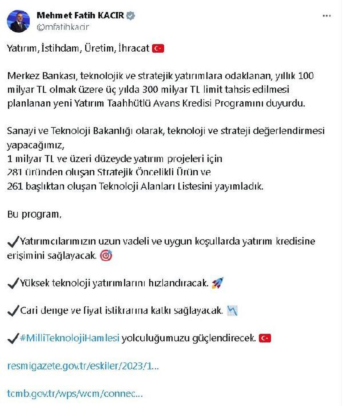 YTAK Programı ile Yatırımcılara Uygun Koşullarda Kredi Sağlanacak