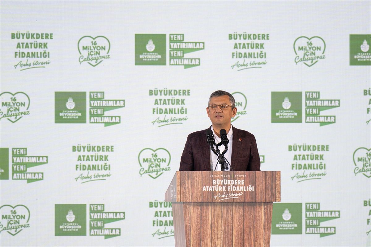 CHP Genel Başkanı Özgür Özel, Atatürk Fidanlığı'nın açılışına katıldı