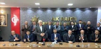 DEVA Partisi Horasan İlçe Başkanı ve Yönetimi AK Parti'ye katıldı