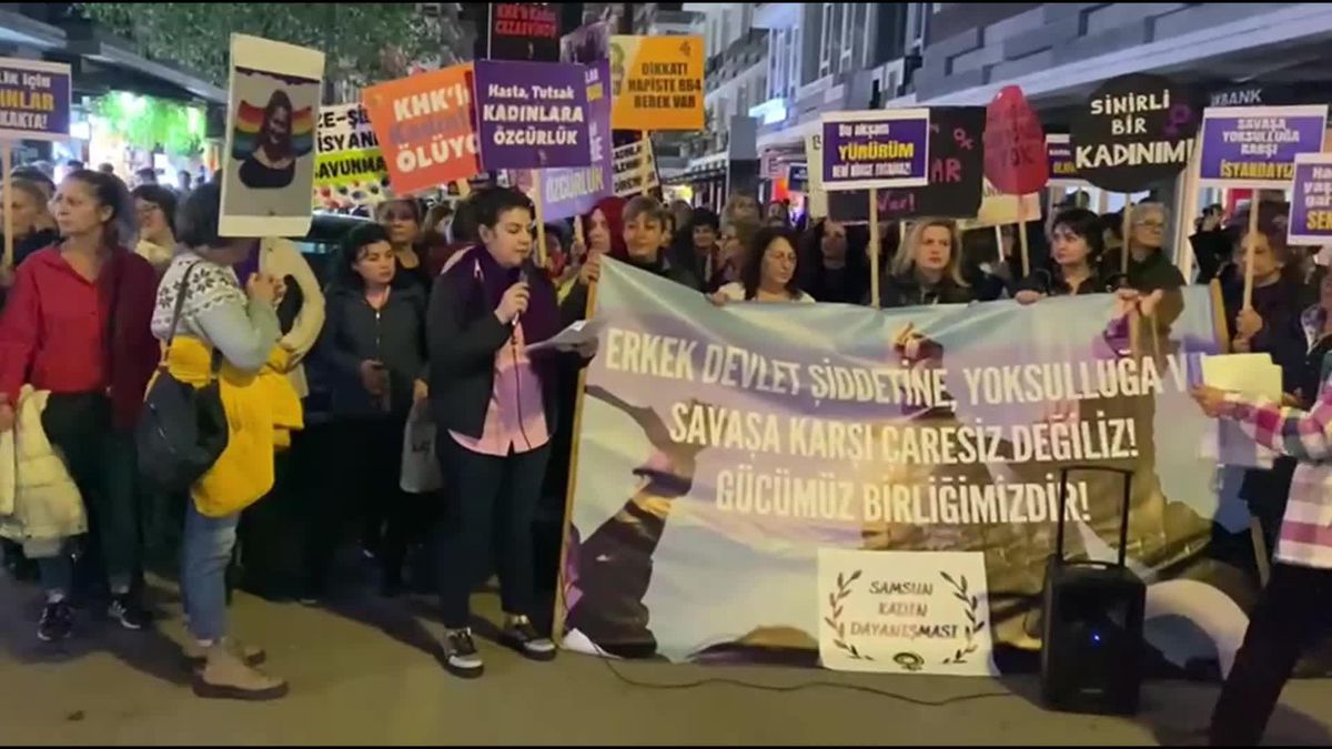 Samsun Kadın Dayanışması: 'Kadınlar ve Çocuklar Erkek Devlet Şiddetinin Altında Her Geçen Gün Ağır Bedeller Ödüyor'