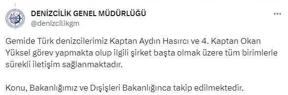 Yemen açıklarında İsrailli iş adamına ait kargo gemisi kaçırıldı