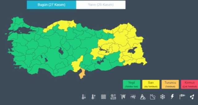 Bugün yağmur yağacak mı? 27 Kasım hava durumu nasıl olacak? Bugün yağmur var mı? Bugün yağmur yağacak mı? 27 Kasım hava durumu nasıl olacak? Bugün yağmur var mı?
