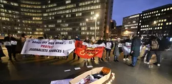 İsrail'in Gazze'ye saldırıları sırasında hayatını kaybeden gazeteciler Brüksel'de anıldı