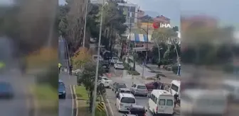 Giresun'un Tirebolu ilçesinde fırtına sonrası deniz taştı, ilçe merkezini su bastı