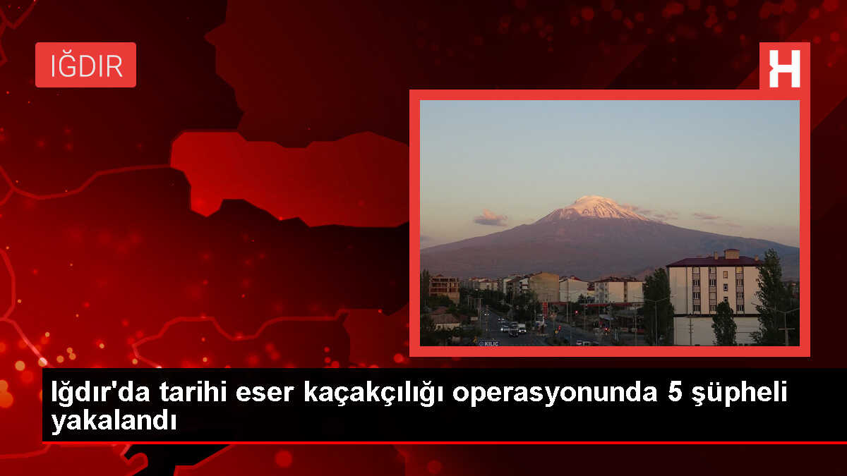 Iğdır'da Tarihi Eser Kaçakçılığı Operasyonu: 5 Şüpheli Gözaltına Alındı