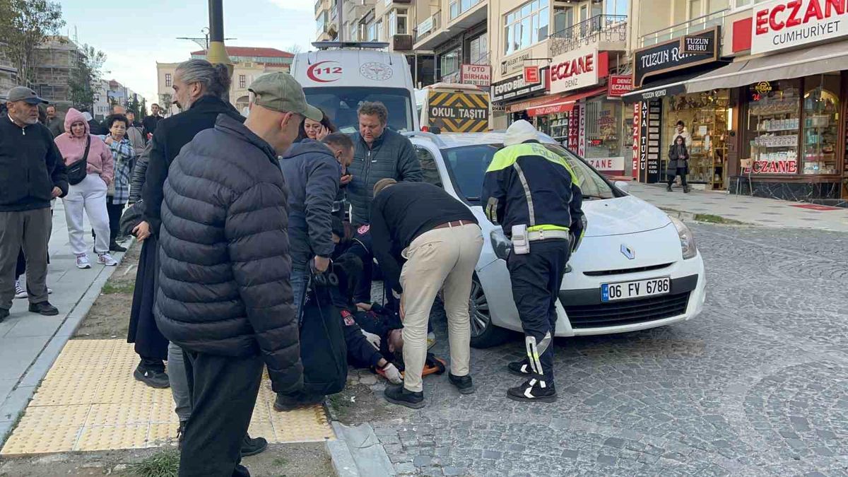 Sinop'ta trafik kazasında 1 kişi hafif yaralandı