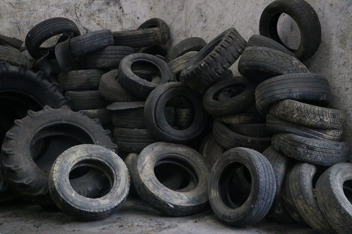 Tekirdağ'da 20 Bin Ton Lastik Sanayiye Kazandırılıyor