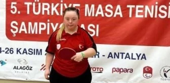 Bilecikli Özel Sporcu Zeynep Gözgen Türkiye Masa Tenisi Şampiyonası'nda Başarılı