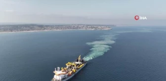 İstanbul Havalimanı Genişletme ve Yeni Pist İnşaatında Tonlarca Kum Karaya Aktarıldı