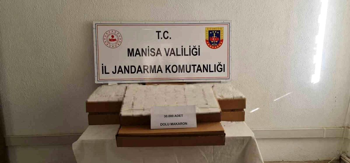 Manisa'da yol kontrolünde kaçak tütün ele geçirildi