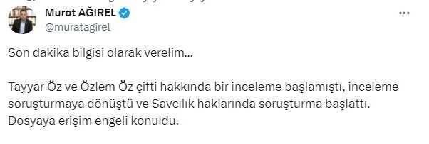 Özlem Öz ve Tayyar Öz'e soruşturma mı başlatıldı? Öz çiftine neden soruşturma açıldı? Özlem Öz ve Tayyar Öz'e soruşturma mı başlatıldı? Öz çiftine neden soruşturma açıldı?
