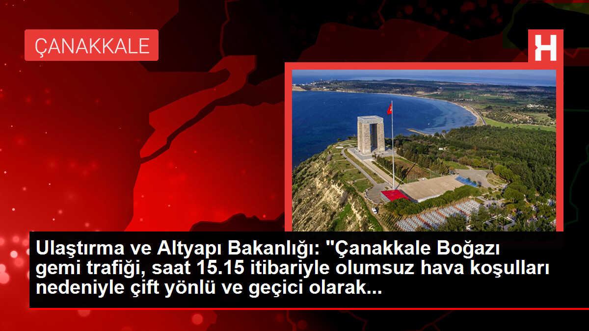 İstanbul Boğazı çift yönlü gemi trafiğine kapatıldı