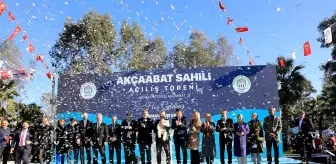 Yenilenen Akçaabat Sahil Park hizmete açıldı