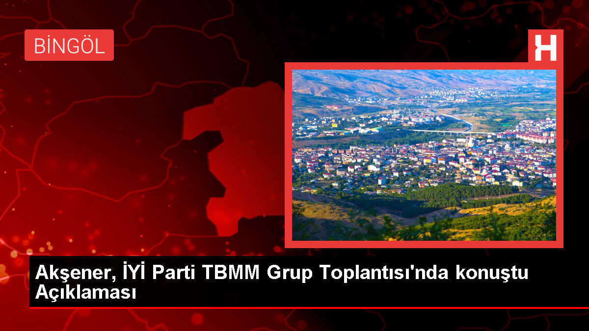 Akşener, İYİ Parti TBMM Grup Toplantısı'nda konuştu Açıklaması