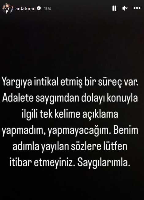 Arda Turan'dan dolandırıcılık davasıyla ilgili ilk açıklama: Tek kelime bile konuşmayacağım Arda Turan'dan dolandırıcılık davasıyla ilgili ilk açıklama: Tek kelime bile konuşmayacağım