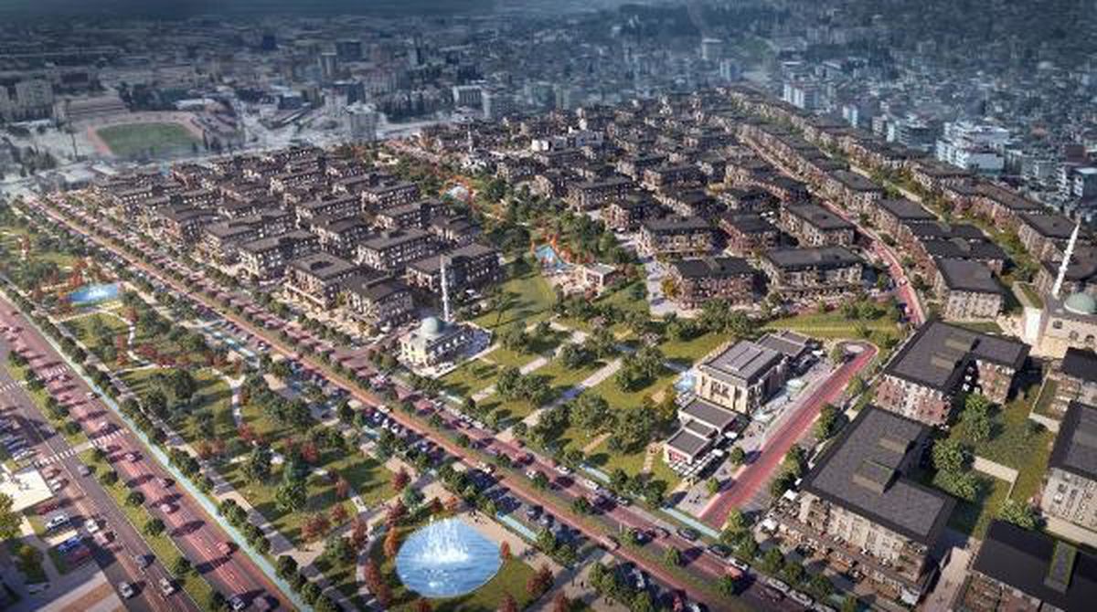 KAHRAMANMARAŞ'TA AZERBAYCAN MAHALLESİ, 197 KİLOMETRELİK FORE KAZIKLAR ÜZERİNE İNŞA EDİLİYOR