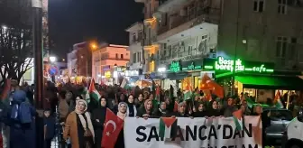 Sapanca'da Filistin'e Destek Yürüyüşü Düzenlendi