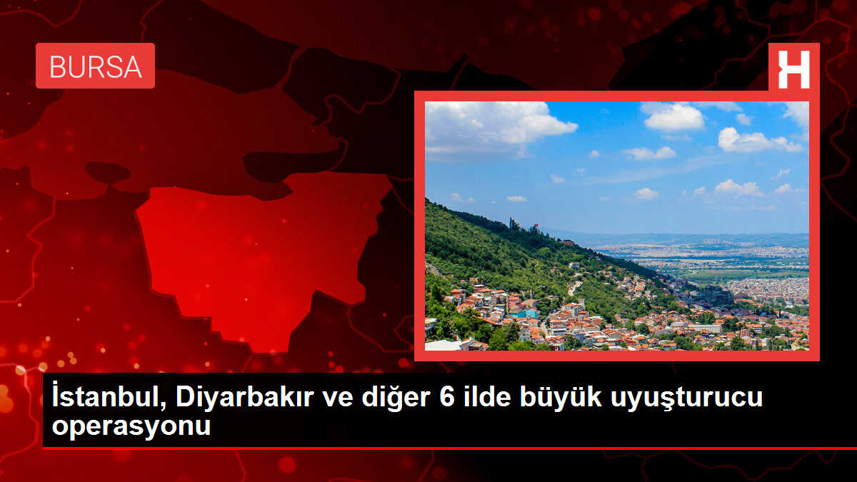 İstanbul, Diyarbakır ve diğer 6 ilde büyük uyuşturucu operasyonu