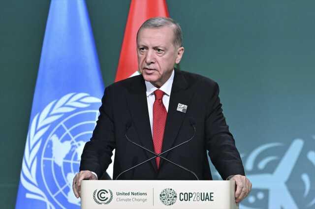 Cumhurbaşkanı Erdoğan'dan Herzog'un da yer aldığı salonda net mesaj: Sorumluluğa hazırız Cumhurbaşkanı Erdoğan'dan Herzog'un da yer aldığı salonda net mesaj: Sorumluluğa hazırız