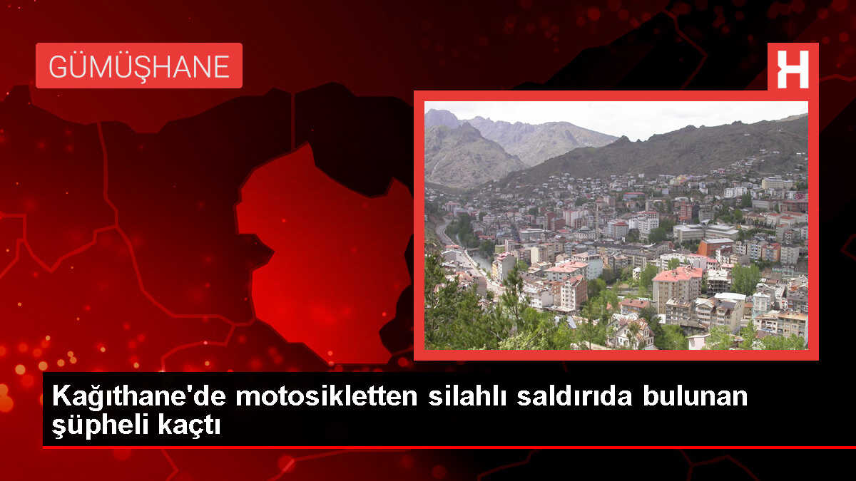Kağıthane'de motosikletli zanlının silahlı saldırısına uğrayan kişi yara almadan kurtuldu