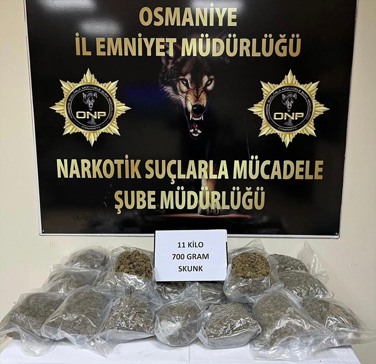 Osmaniye'de 11 Kilo 700 Gram Sentetik Uyuşturucu Ele Geçirildi