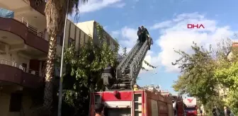 Antalya'da Yangında Mahsur Kalan Babaanne ve Torunu Kurtarıldı