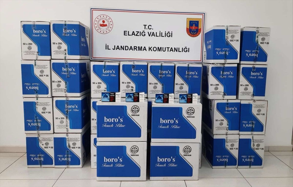 Elazığ'da 320 bin kaçak makaron ele geçirildi