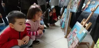 Erzurum Raci Alkır Güzel Sanatlar Lisesi Filistinlilere Destek İçin Tablo Bağışladı