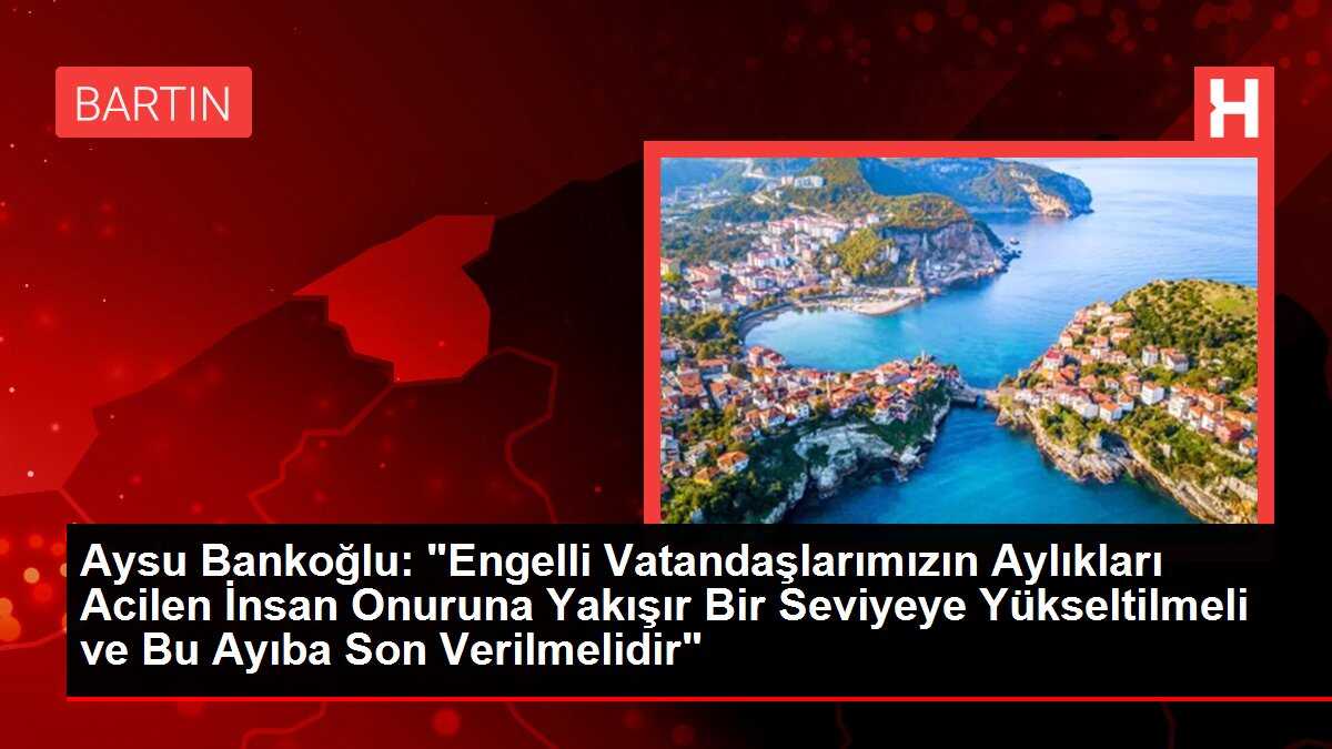 Aysu Bankoğlu: 'Engelli Vatandaşlarımızın Aylıkları Acilen İnsan Onuruna Yakışır Bir Seviyeye Yükseltilmeli ve Bu Ayıba Son Verilmelidir'