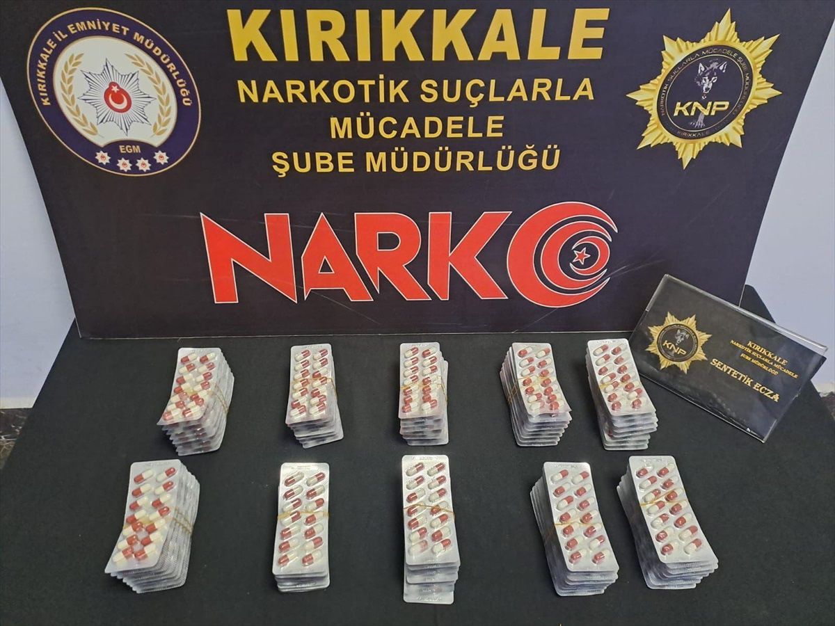 Kırıkkale'de 1112 uyuşturucu hap ele geçirildi