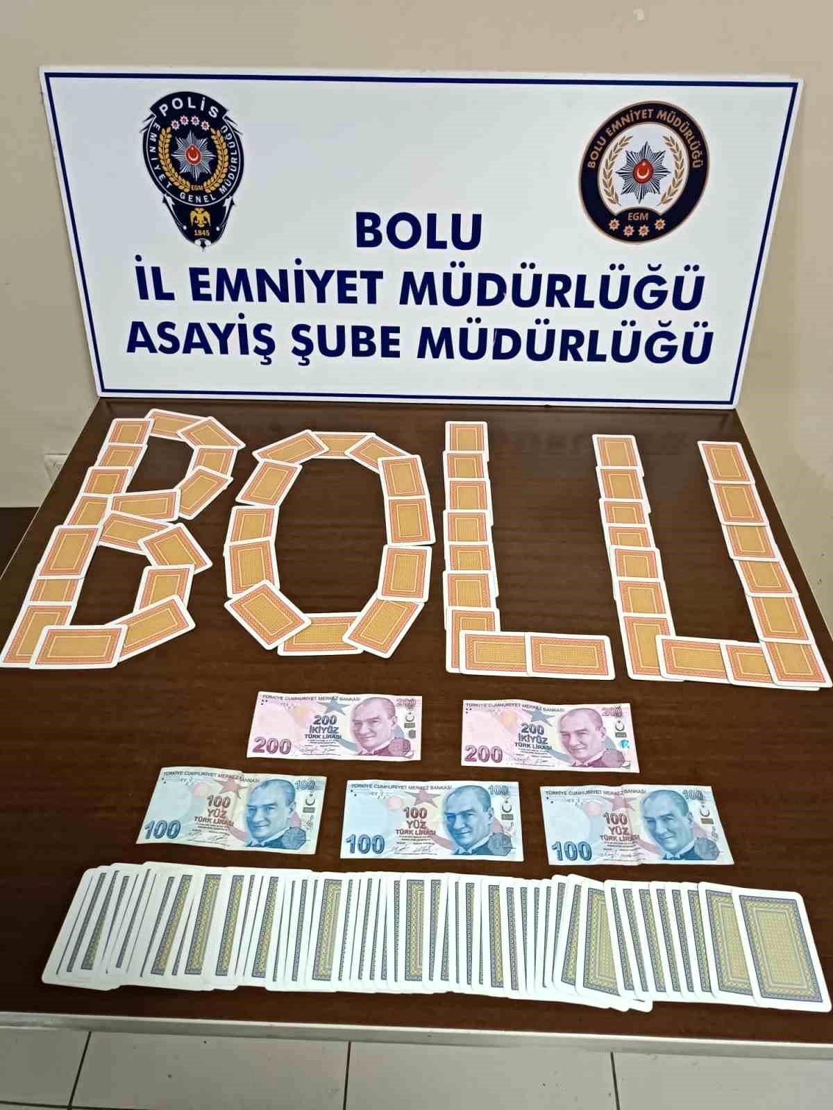 Bolu'da Kumar Operasyonu: 700 TL Para Ele Geçirildi
