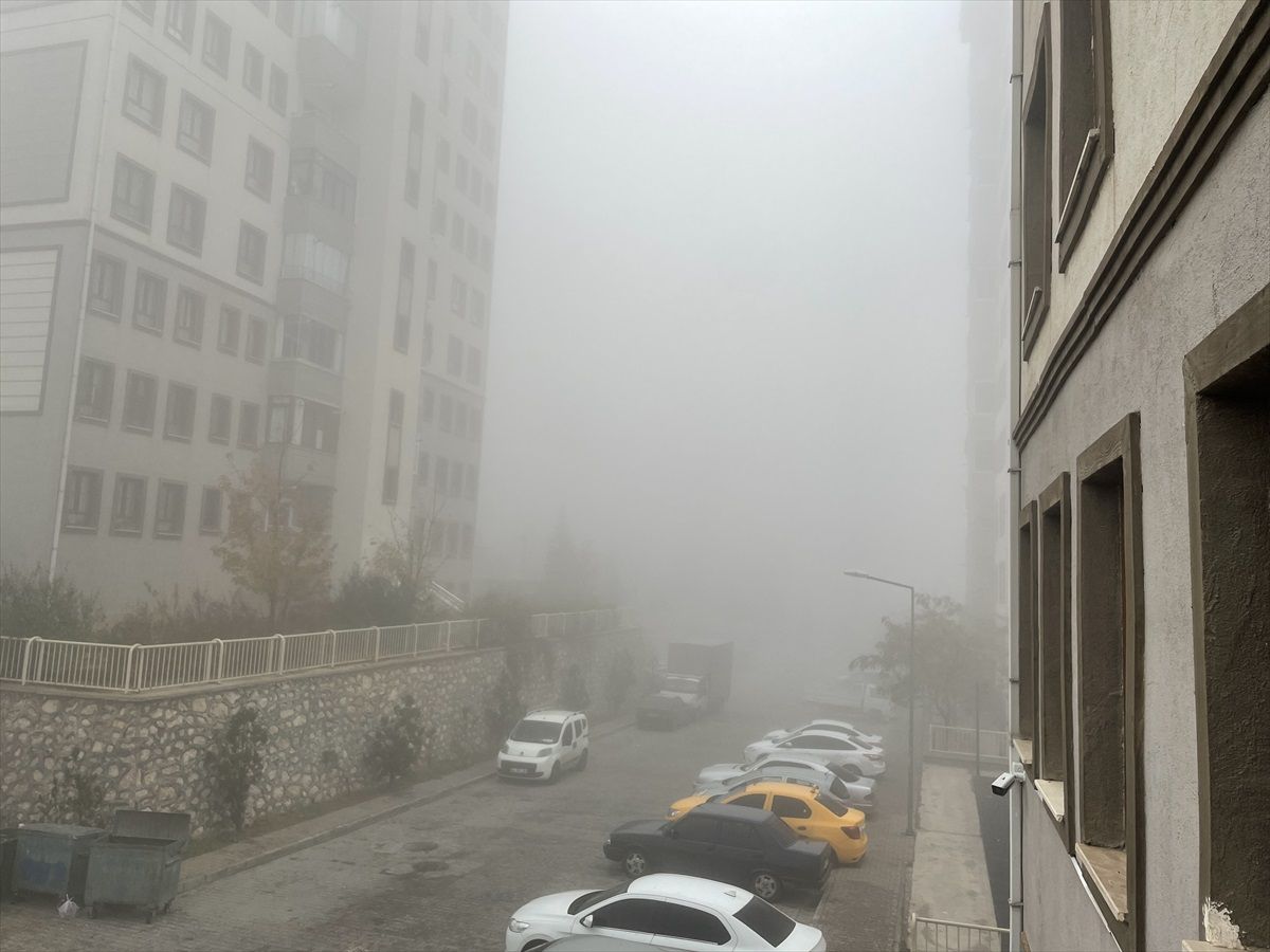 Malatya'da etkili olan sis görüş mesafesini düşürdü