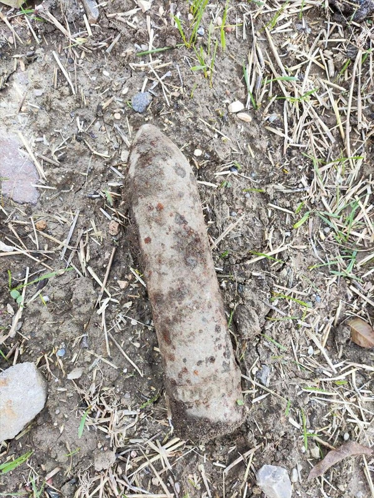 Uşak'ta Bulunan Patlamamış Top Mermisi İmha Edildi