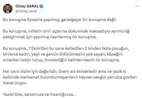 Ecem Erkek ödül töreninde hayvan hakları vurgusu yaptı! Sözleri Cumhurbaşkanı Başdanışmanı'nı bir hayli kızdırdı Ecem Erkek ödül töreninde hayvan hakları vurgusu yaptı! Sözleri Cumhurbaşkanı Başdanışmanı'nı bir hayli kızdırdı