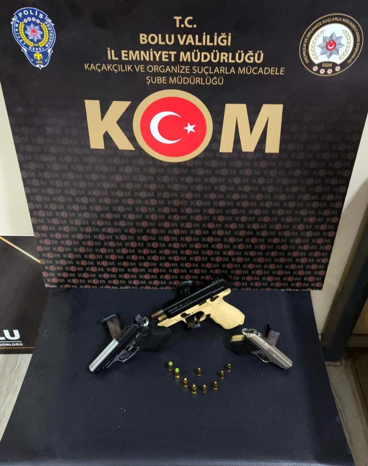 Bolu'da Ruhsatsız Silah ve Mermi Ele Geçirildi
