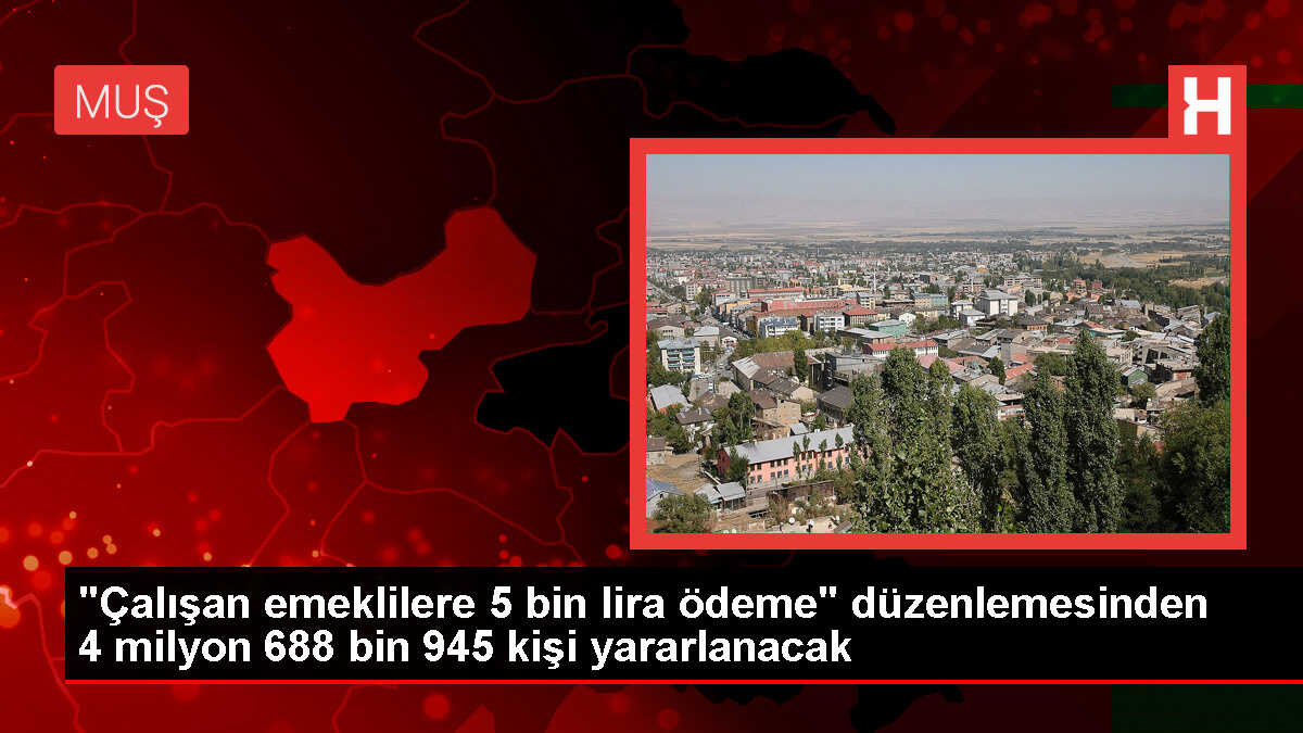 Çalışan Emeklilere Bir Defaya Mahsus 5 Bin Lira Ödeme Yapılacak