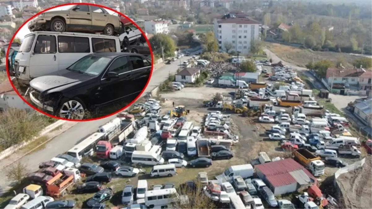 Elazığ'daki araç mezarlığında 500 milyon liralık servet çürüyor