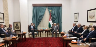 Filistin Devlet Başkanı Abbas, ABD'li yetkililerle İsrail'in Gazze işgalini görüştü