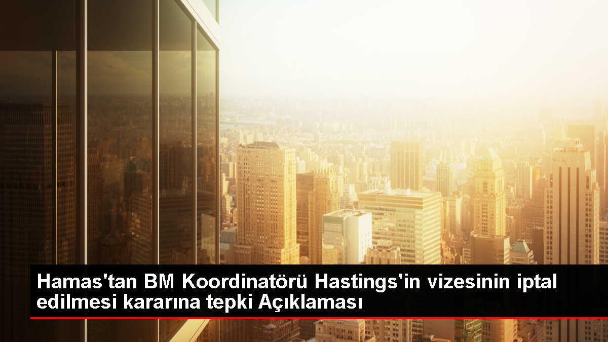 Hamas, İsrail'in BM Filistin İnsani İşler Koordinatörü'nün vizesinin iptalini kınadı