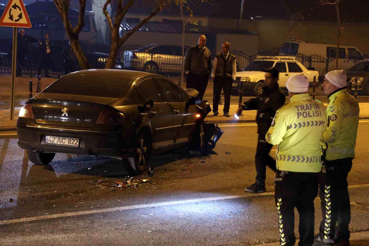 Konya'da Otomobil Çalındıktan Sonra Kaza Yapıldı