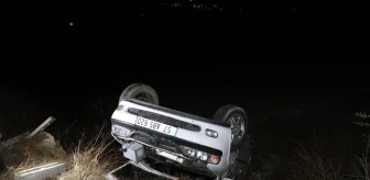 Samsun'da tarlaya devrilen otomobilin sürücüsü yaralandı