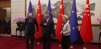 Çin Devlet Başkanı Xi Jinping, Avrupa Konseyi Başkanı ve Avrupa Komisyonu Başkanı ile bir araya geldi