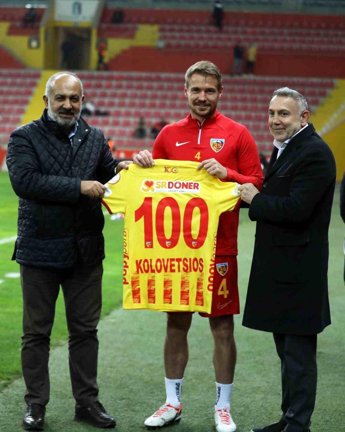 Kayserispor'un Yunan takım kaptanı Dimitrios Kolovetsios 100. maçına çıktı