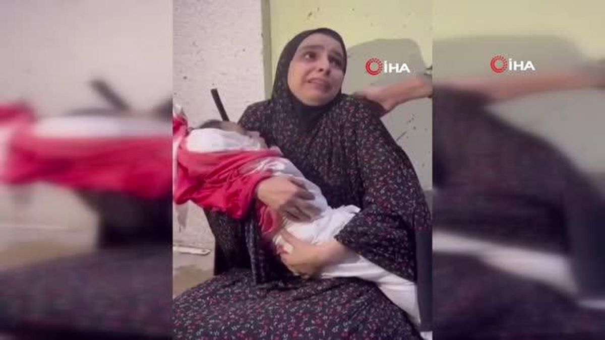 İsrail saldırılarında tüp bebek tedavisiyle dünyaya getirdiği oğlunu kaybeden Filistinli annenin yürek burkan son konuşması