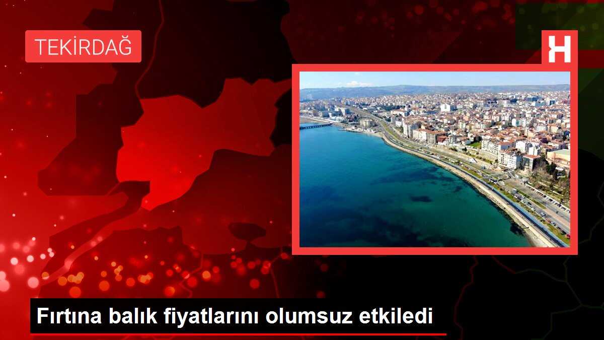 Fırtına balık fiyatlarını olumsuz etkiledi