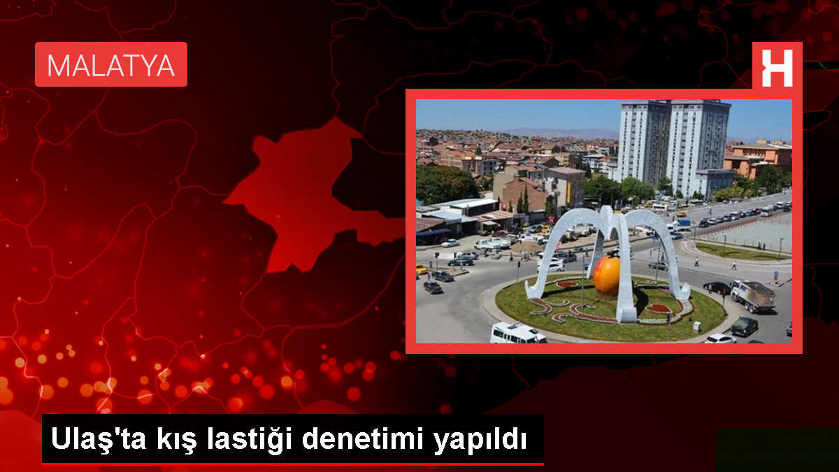 Sivas'ta Trafik Polisleri Kış Lastiği Denetimi Yaptı